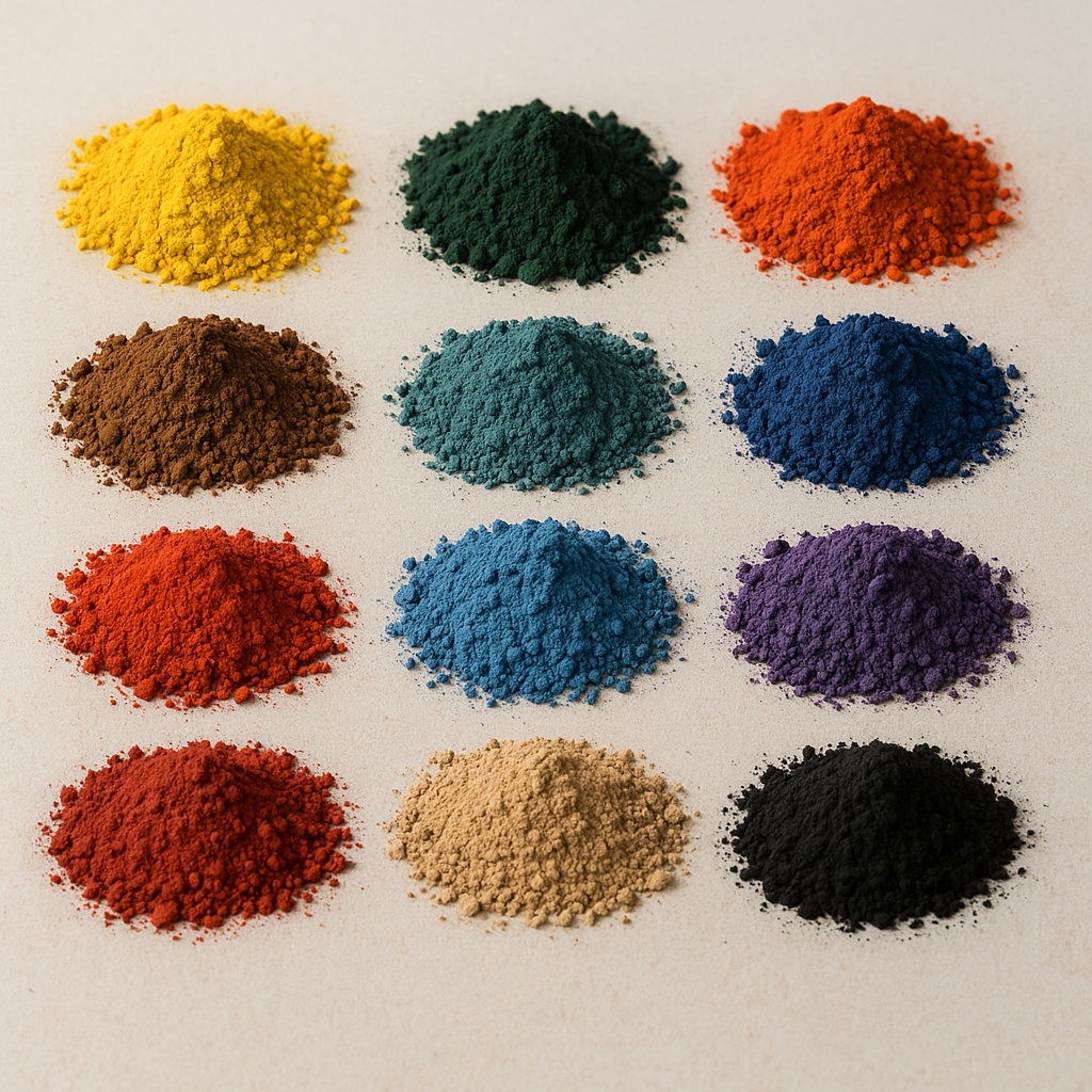 What are mason stains? Where do I get them? 1 Piles of powder all different colors.